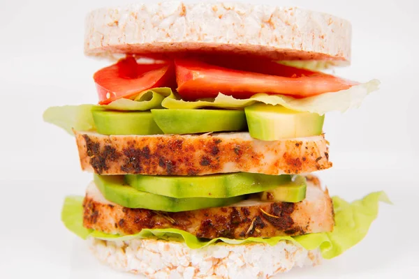 Pirinç waffle sandviç