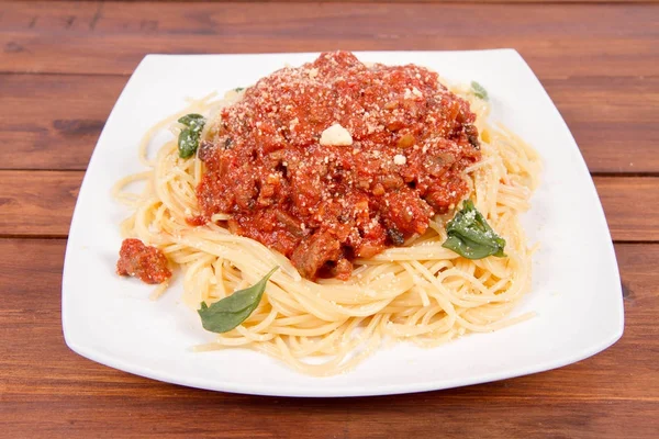 Un espagueti boloñés —  Fotos de Stock