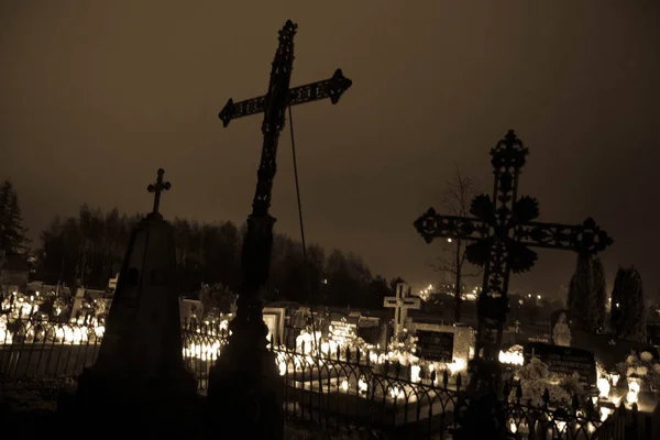 Cementerio Día Todas Las Almas —  Fotos de Stock