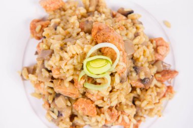 Risotto mantar ve tavuk