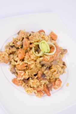 Risotto mantar ve tavuk