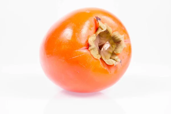 Caqui Kaki Fruta Sobre Fondo Blanco — Foto de Stock