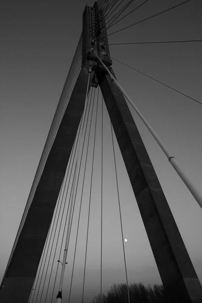 Die Heilig Kreuz Brücke Switeokrzyski Brücke Warschau Polen — Stockfoto