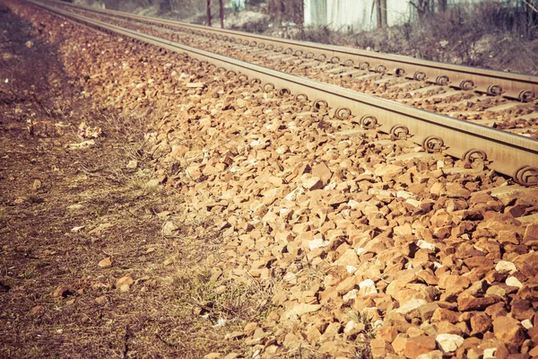 Tren Rayları Üzerinde Demiryolu Set — Stok fotoğraf