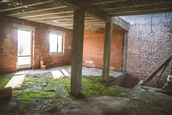 Intérieur Une Maison Abandonnée — Photo