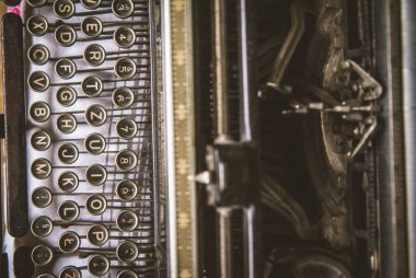 Vintage daktilo yakın çekim