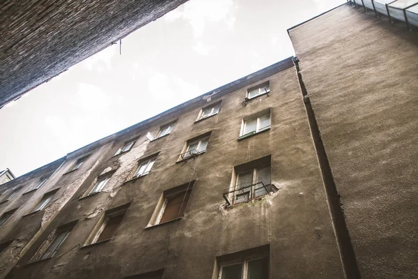 Заброшенный Жилой Дом Вид Сверху Варшаве Польша — стоковое фото