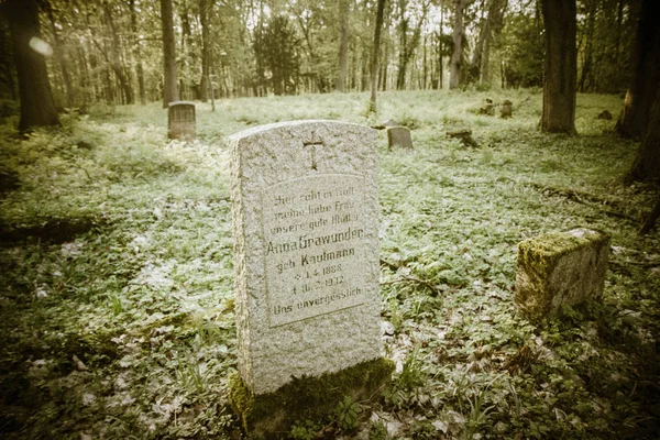 Antik Tysk Kirkegård Dating Til Det Xixth Århundrede - Stock-foto