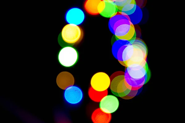 Colorful Abstract Lights Out Focus Background — Stock Photo, Image