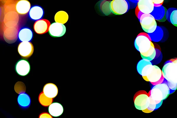 Colorful Abstract Lights Out Focus Background — Stock Photo, Image