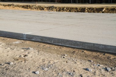 İnşaat halindeki otoyol - boş inşaat alanı
