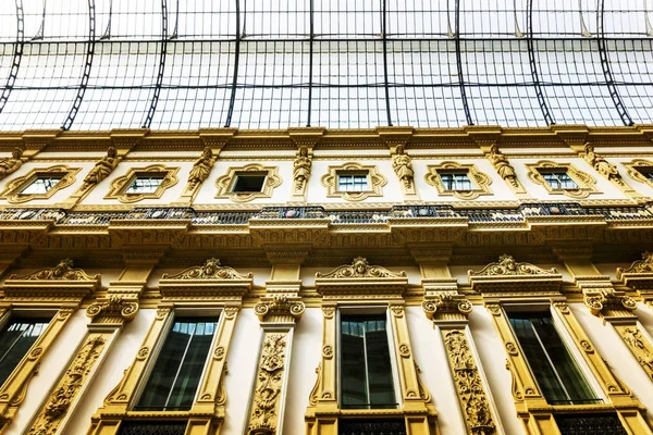 Traditional antique city building in Milan, Italy