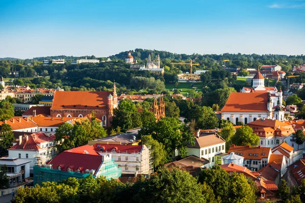 street view of downtown in Vilnius city, Lithuanian