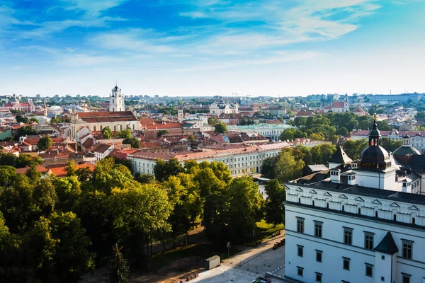 street view of downtown in Vilnius city, Lithuanian