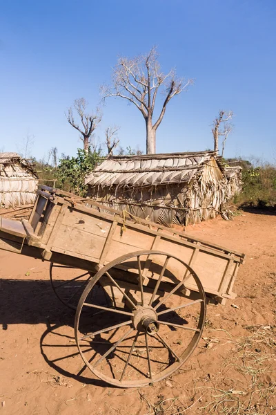 Tribal village i Madagaskar — Stockfoto