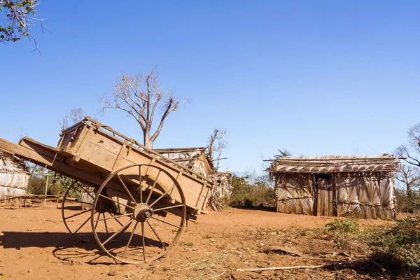 Tribal village i Madagaskar — Stockfoto