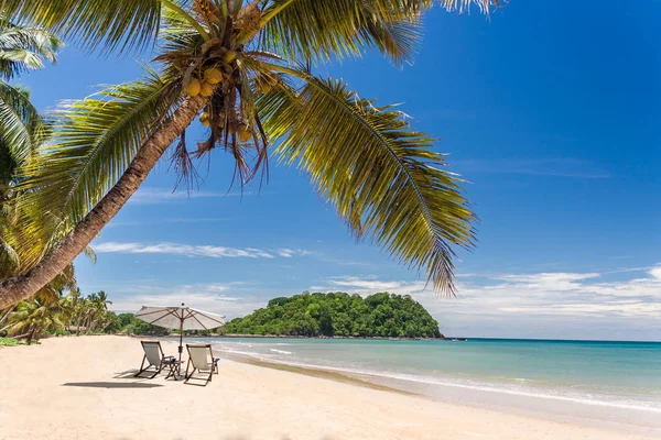 Hermosa playa tropical de arena — Foto de Stock