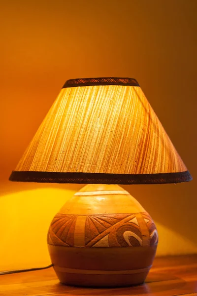 Bedside lamp in a luxury hotel — Stock Photo, Image
