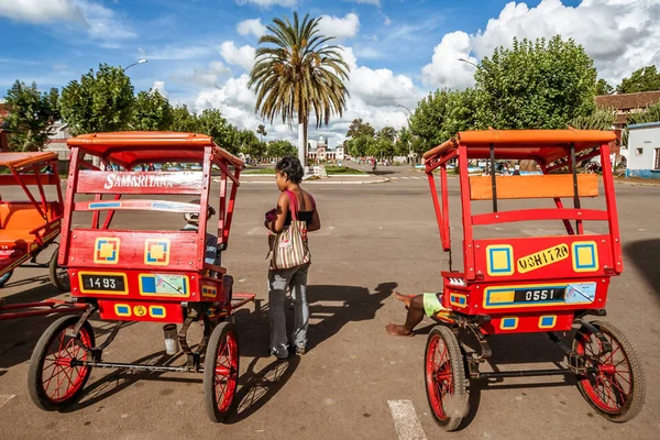 Rickshaws de Antsirabe — Fotografia de Stock