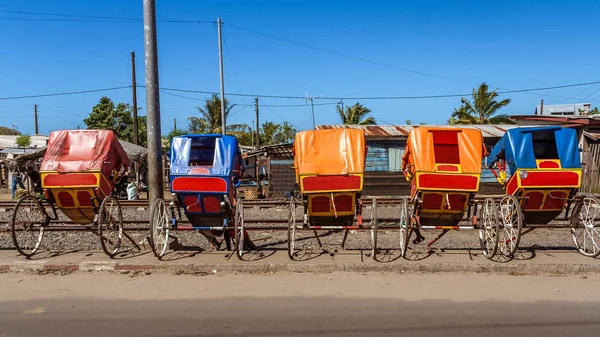 Rickshaws de Madagáscar — Fotografia de Stock