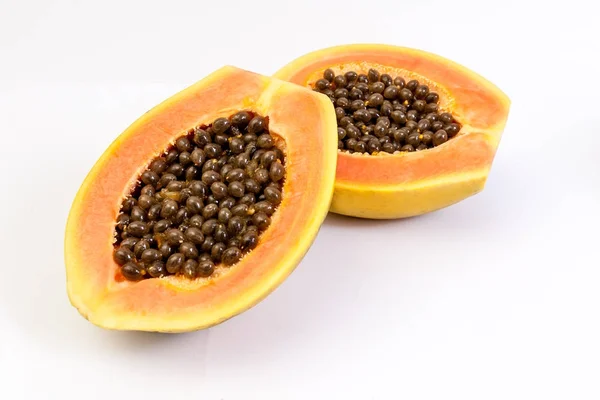 Papaya fruit isolated — Stock Photo, Image