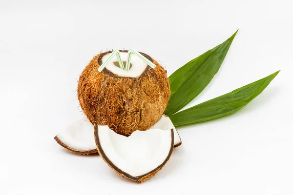 Coconut fruit cocktail — Stock Photo, Image