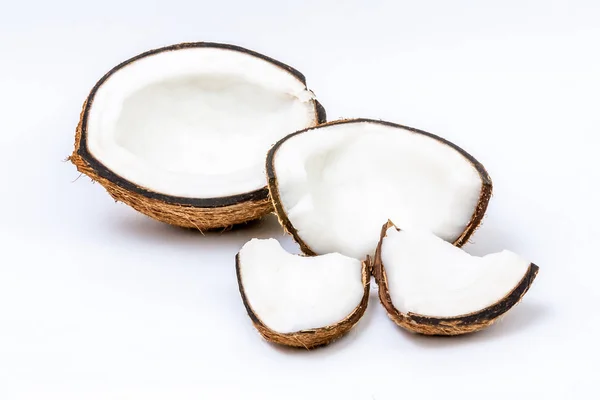 Ripe coconut open — Stock Photo, Image