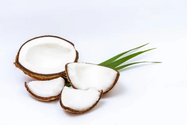 Rijpe kokosnoot open — Stockfoto