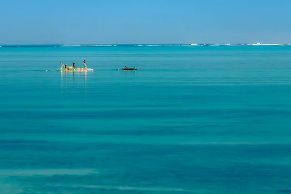 Scena di pesca dei pescatori malgasci — Foto Stock