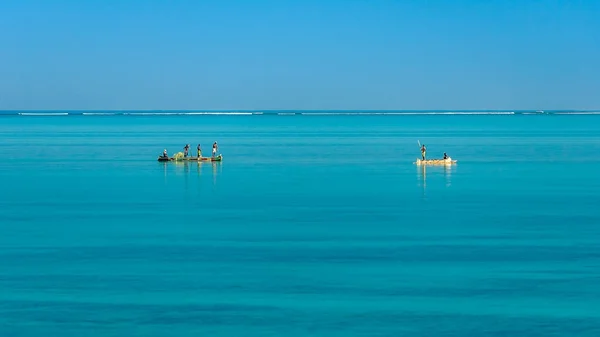 Cena de pesca de pescadores malgaxes — Fotografia de Stock