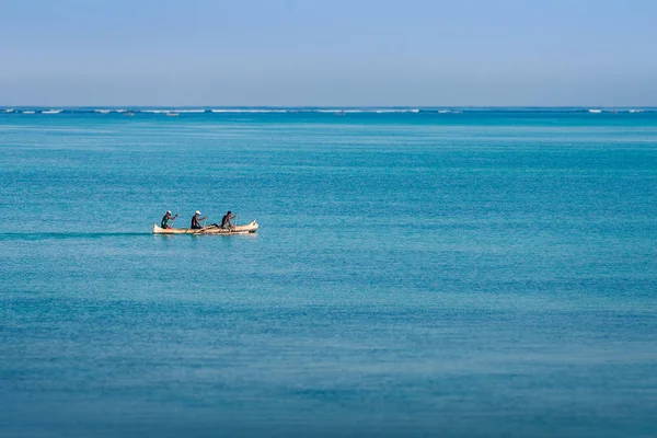 Escena de pesca de pescadores malgaches — Foto de Stock