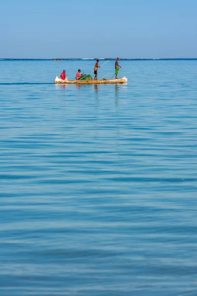 Cena de pesca de pescadores malgaxes — Fotografia de Stock