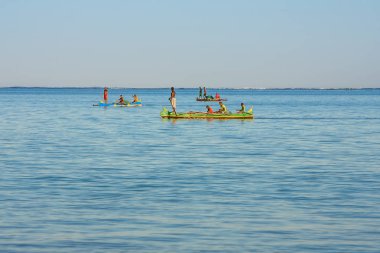 Madagaskarlı balıkçılar balıkçılık sahne
