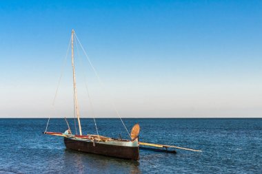Madagaskar geleneksel balıkçı teknesi