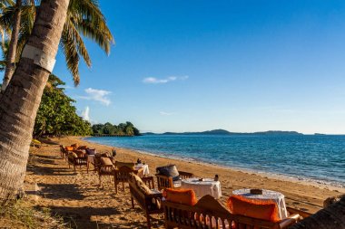 Tropik sahilde Teras