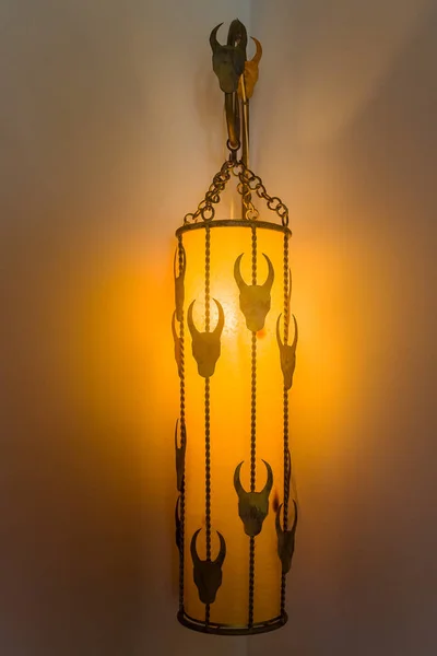 Wrought iron decoration lamp — Stock Photo, Image
