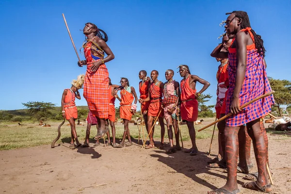 Guerreros masai — Foto de Stock