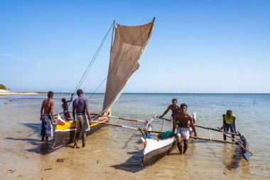 Madagaskar sahnede Balık tutma