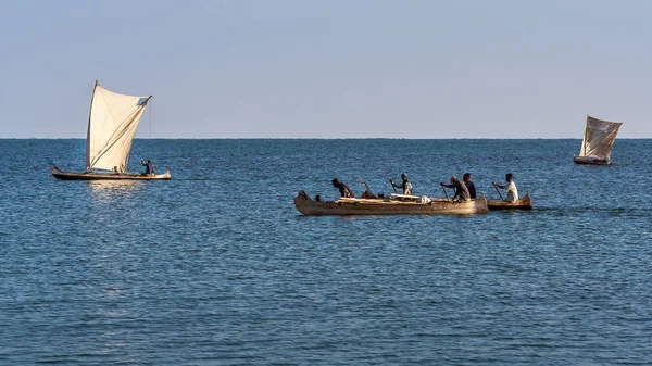 Madagaskar balıkçı tekneleri — Stok fotoğraf