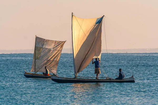 Malagasy fishing boats — Stock Photo, Image