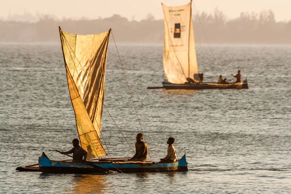 Malagasy fishing boats — Stock Photo, Image
