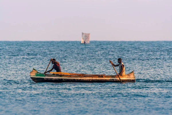 Madagaskar balıkçılar kürek — Stok fotoğraf