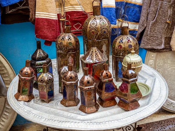 Moroccan tin lanterns — Stock Photo, Image