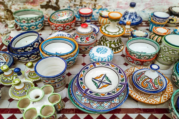 Articoli da tavola di artigianato marocchino — Foto Stock