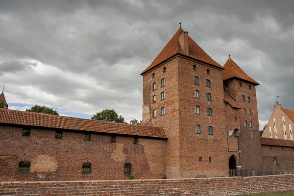 Teutonische Ritter auf der Burg Malbork. — Stockfoto