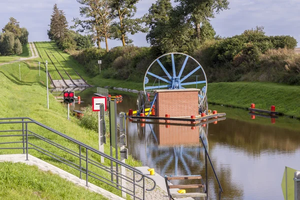 Historic canal near Elblag. Jelenie ramp. — Stock Photo, Image