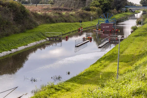 Historic canal near Elblag. Jelenie ramp. — Stock Photo, Image