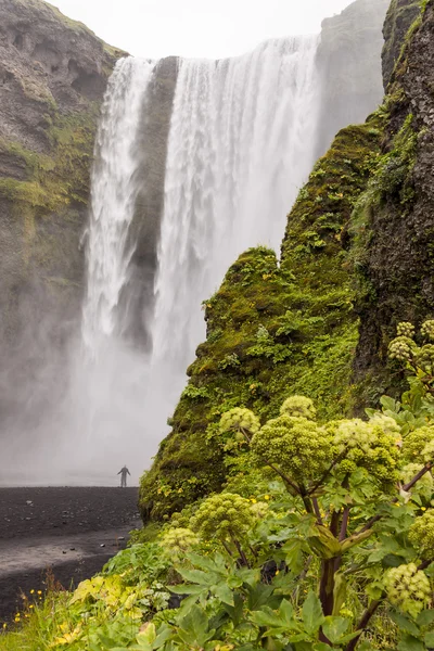 Cascada de Skogafoss, sur de Islandia — Foto de Stock