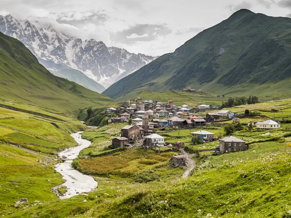 Uschguli-Dorf. Europa, Kaukasus, Georgien. — Stockfoto