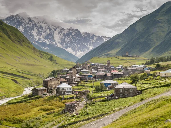 Pueblo de Ushguli. Europa, Cáucaso, Georgia . — Foto de Stock